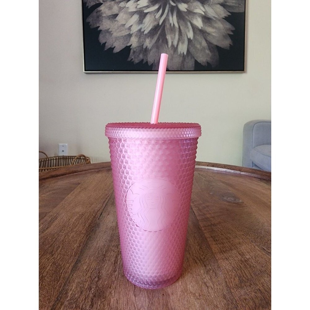 2022 Starbucks Siren Soft Touch Pink Lemonade Studded Tumbler 16oz